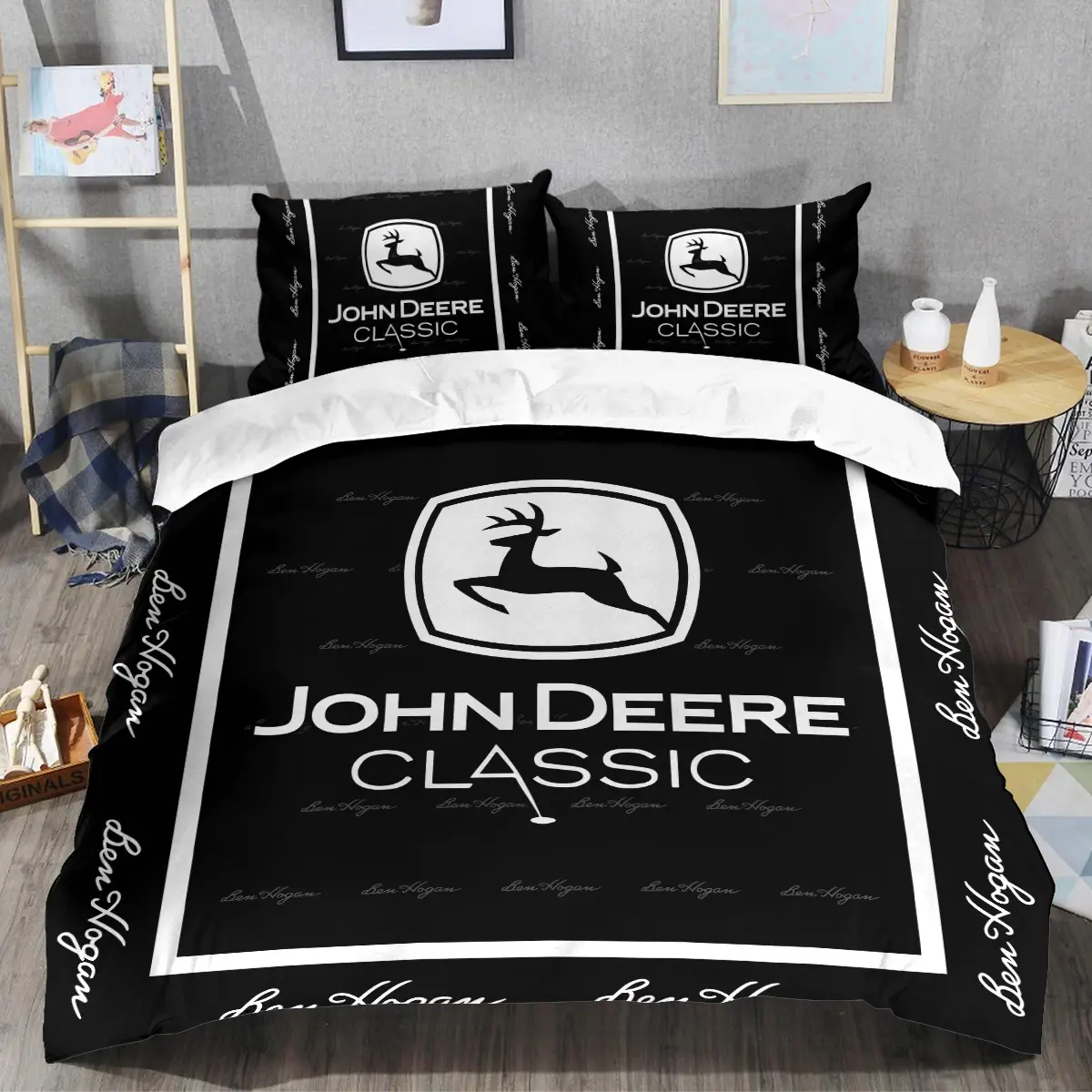 John Deere Classic Tournament Ben Hogan Brand Exclusive Logo All Over Prints BLJDC221024A01BHSJT - Bedding Set