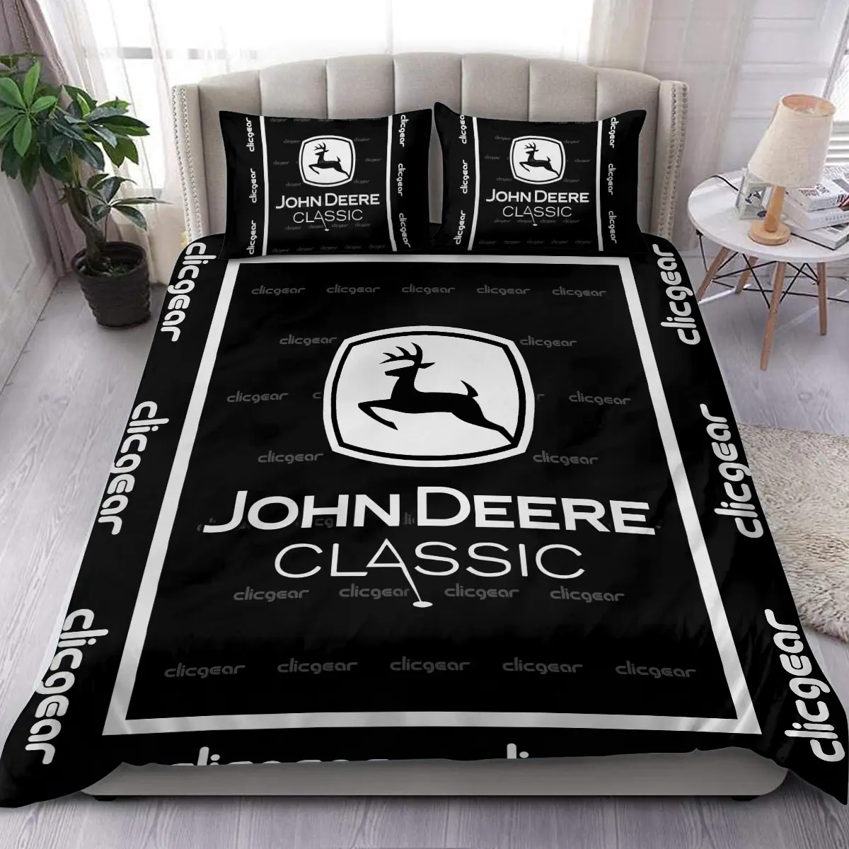 John Deere Classic Tournament Clicgear Brand Exclusive Logo All Over Prints BLJDC221024A01CLISJT - Bedding Set