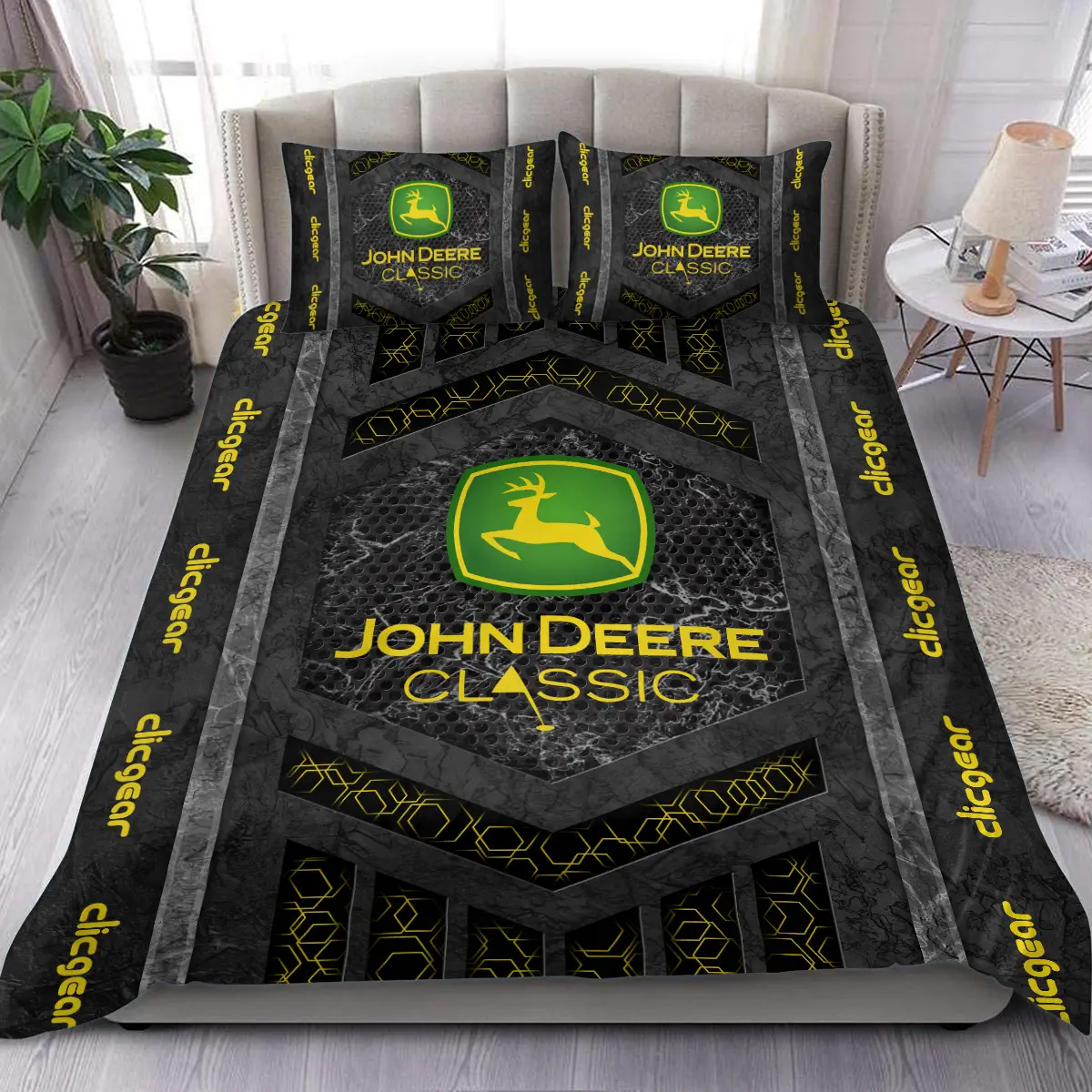 John Deere Classic Tournament Clicgear Brand Exclusive Logo All Over Prints BLJDC231024A01CLISJT - Bedding Set