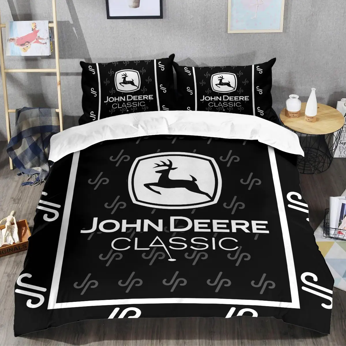 John Deere Classic Tournament JP Golf Brand Exclusive Logo All Over Prints BLJDC221024A01JPSJT - Bedding Set