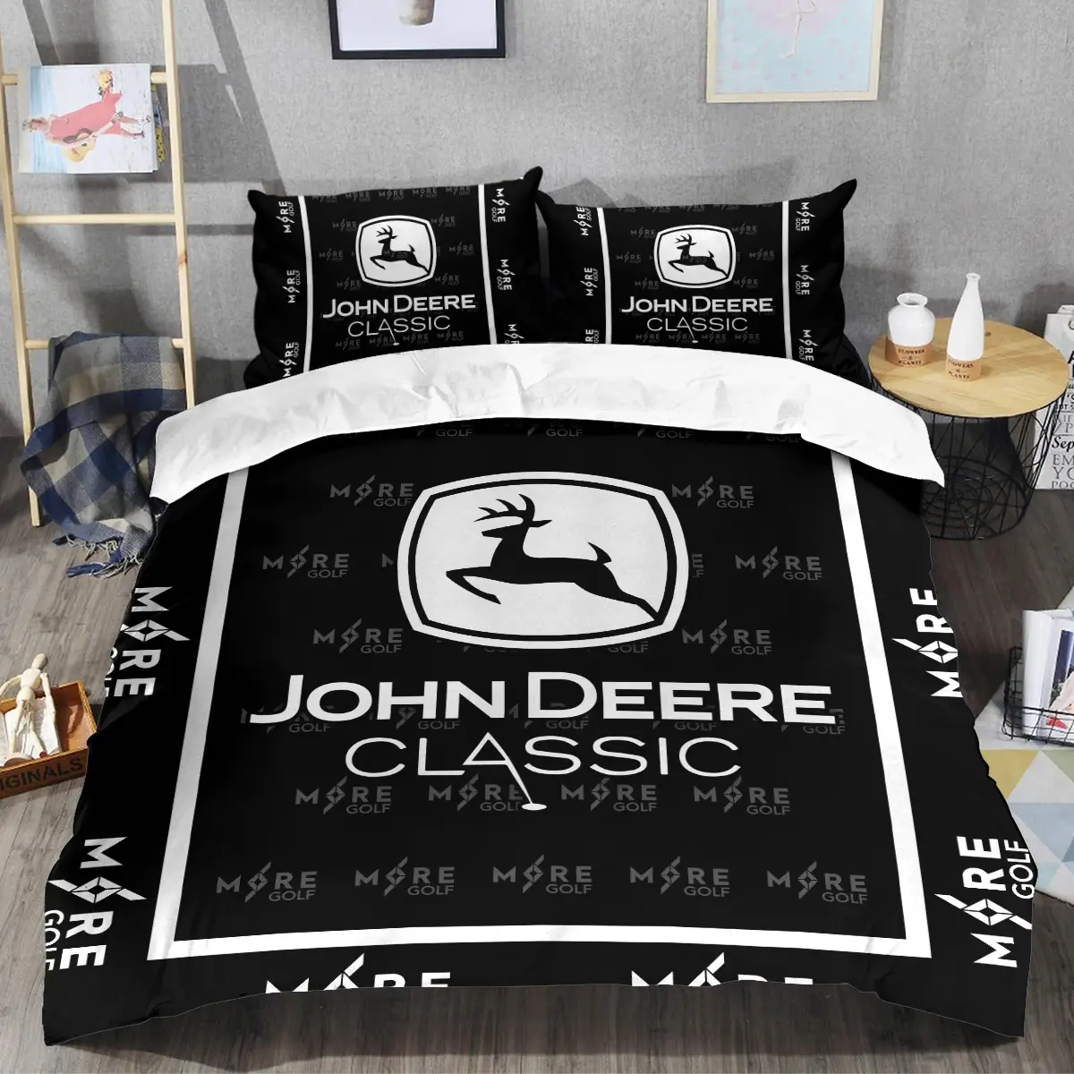 John Deere Classic Tournament More Golf Brand Exclusive Logo All Over Prints BLJDC221024A01MORSJT - Bedding Set