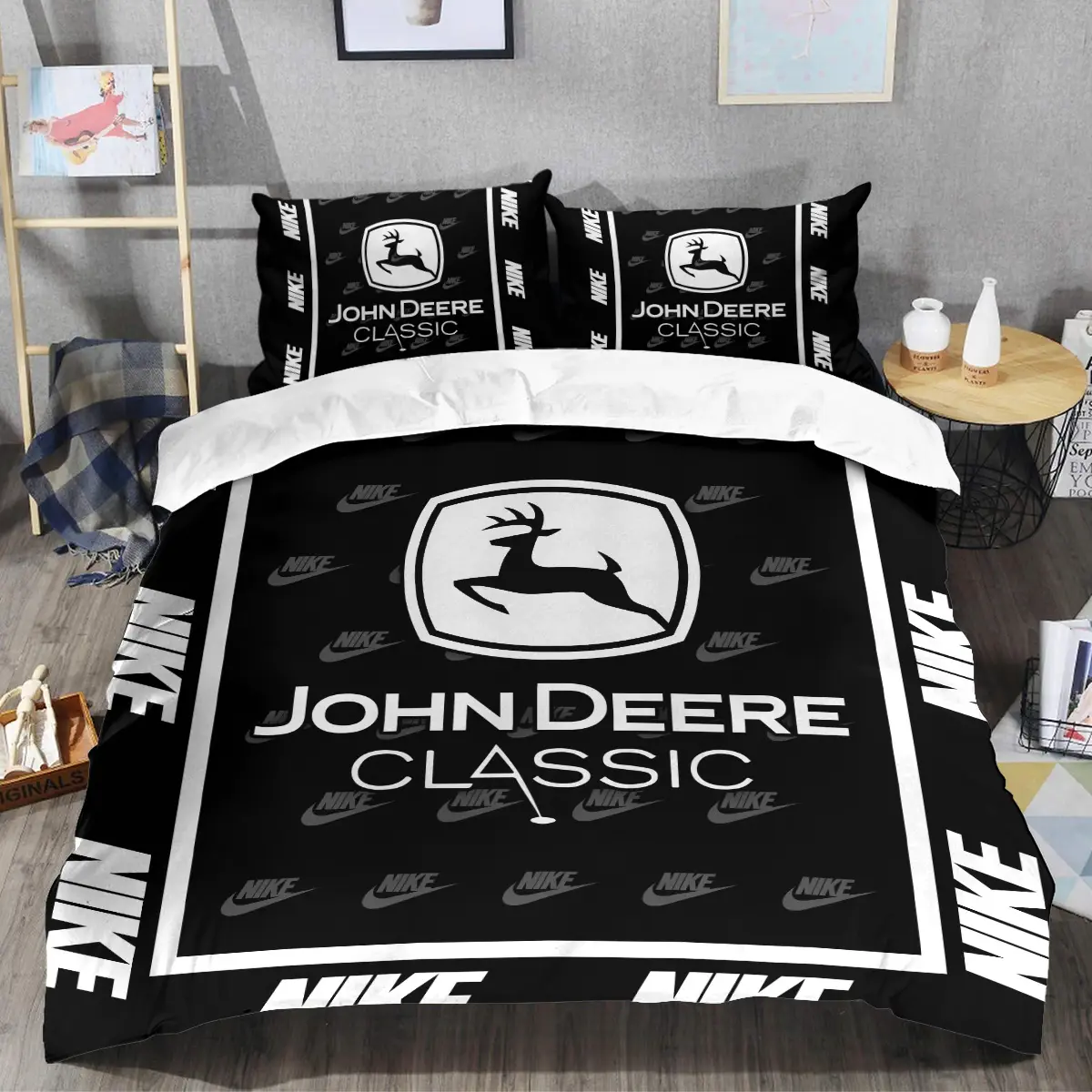 John Deere Classic Tournament Nike Brand Exclusive Logo All Over Prints BLJDC221024A01NKSJT - Bedding Set