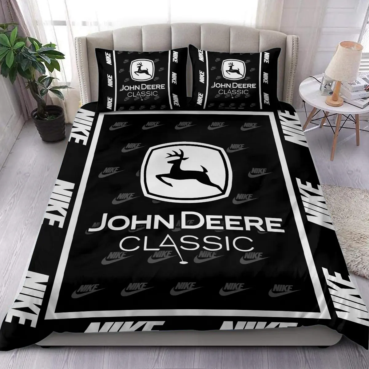 John Deere Classic Tournament Nike Brand Exclusive Logo All Over Prints BLJDC221024A01NKSJT - Bedding Set