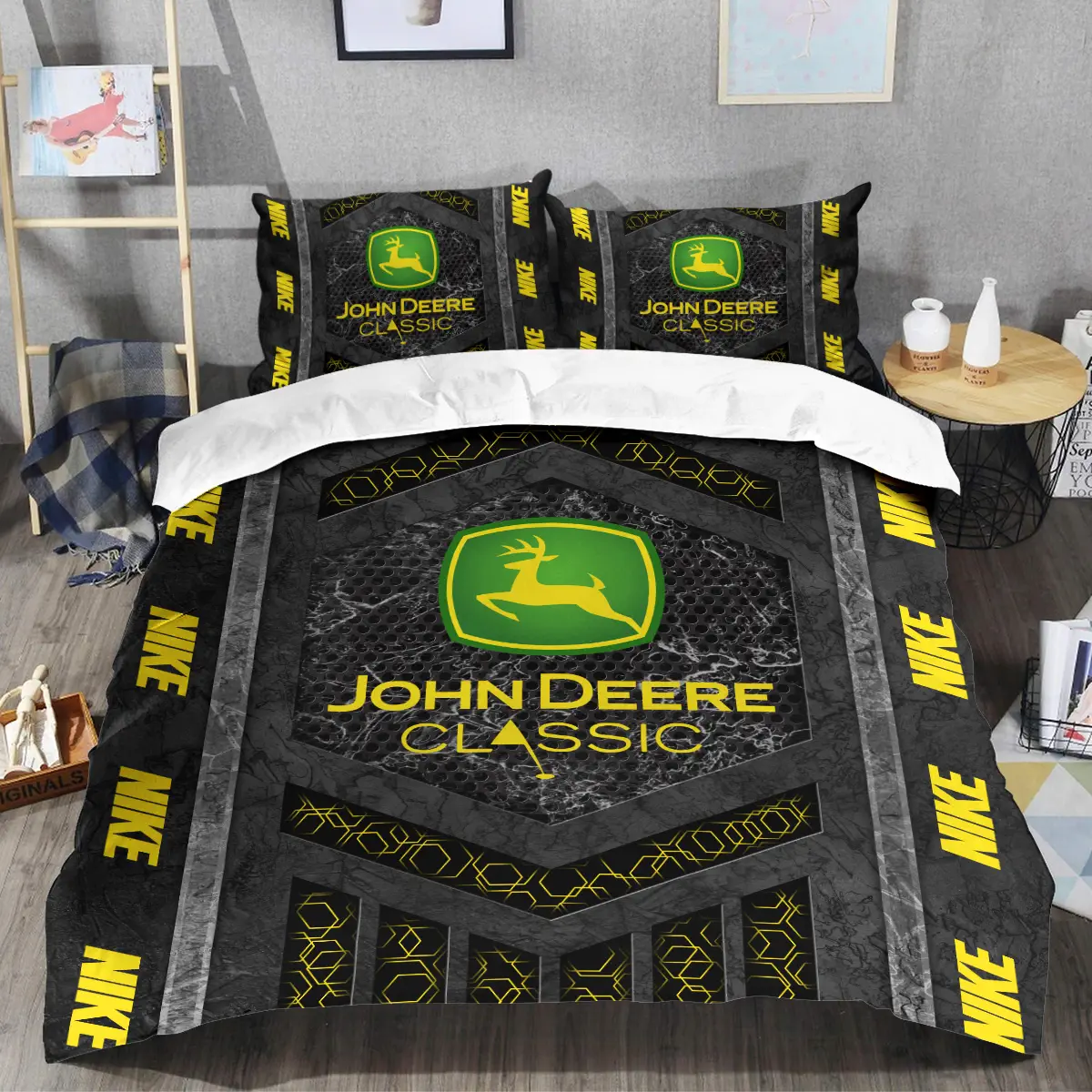 John Deere Classic Tournament Nike Brand Exclusive Logo All Over Prints BLJDC231024A01NKSJT - Bedding Set