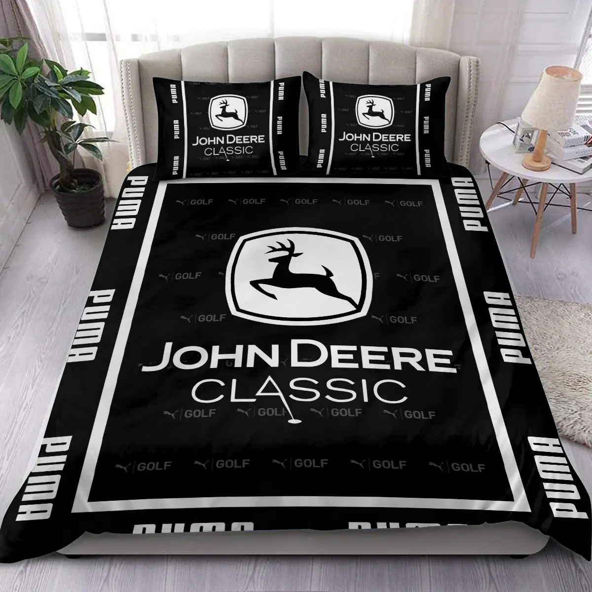 John Deere Classic Tournament PUMA Golf Brand Exclusive Logo All Over Prints BLJDC221024A01PUMSJT - Bedding Set