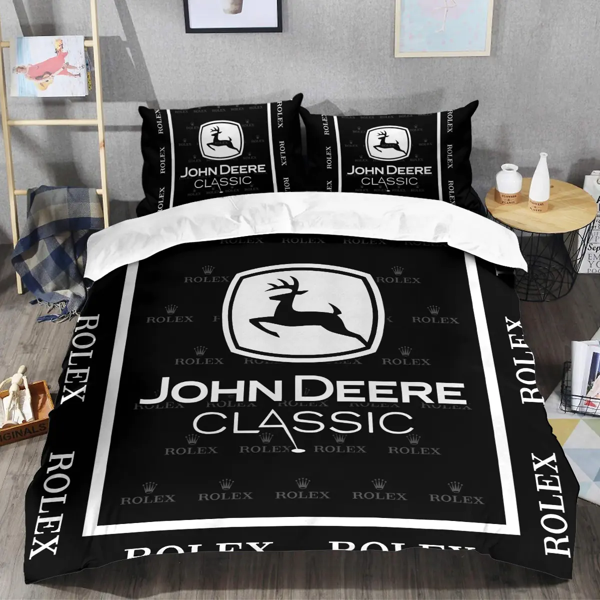 John Deere Classic Tournament Rolex Brand Exclusive Logo All Over Prints BLJDC221024A01ROXSJT - Bedding Set