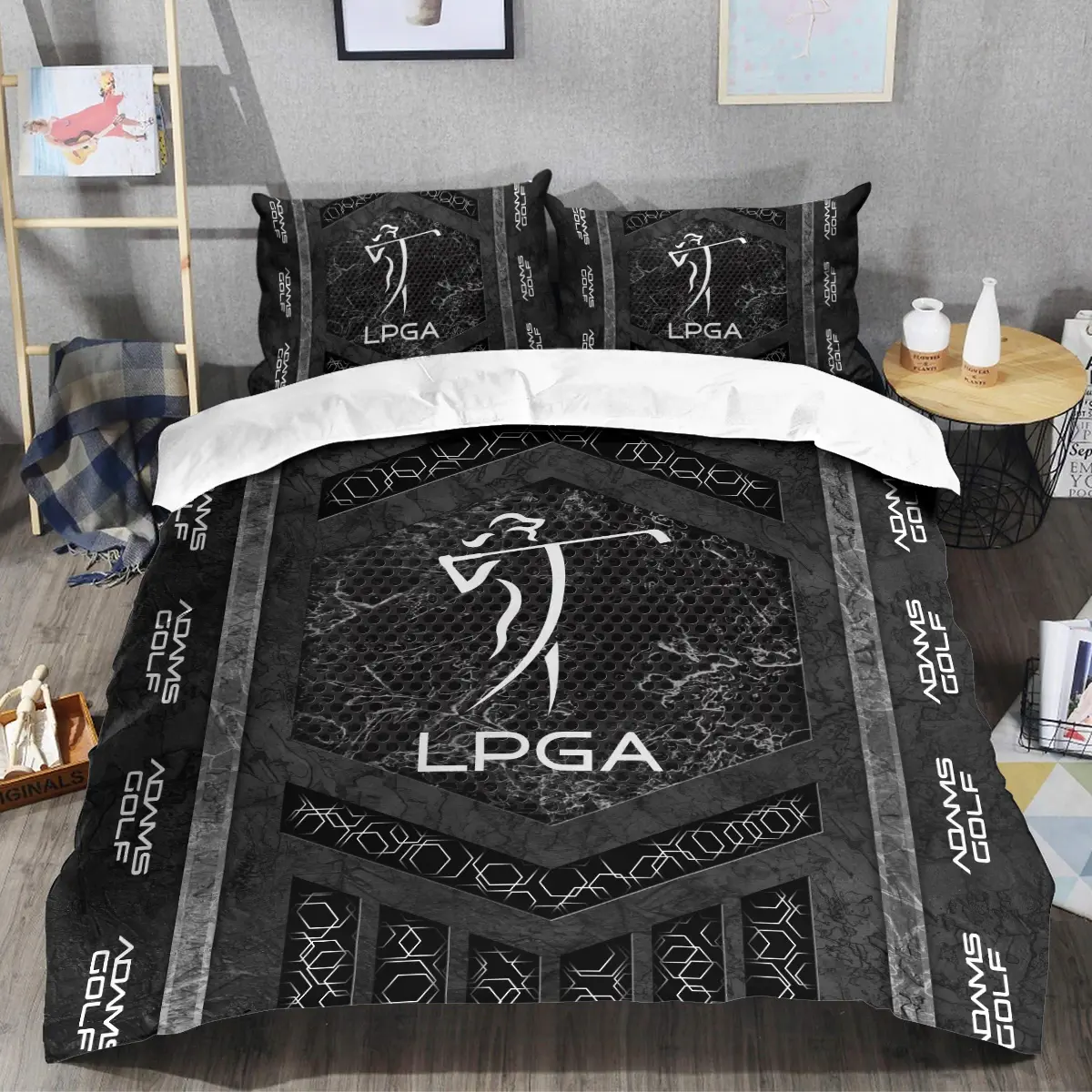 LPGA Tournament Adams Golf Brand Exclusive Logo All Over Prints BLLPGA231024A01AGSJT - Bedding Set