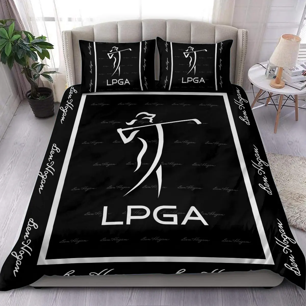 LPGA Tournament Ben Hogan Brand Exclusive Logo All Over Prints BLLPGA221024A01BHSJT - Bedding Set