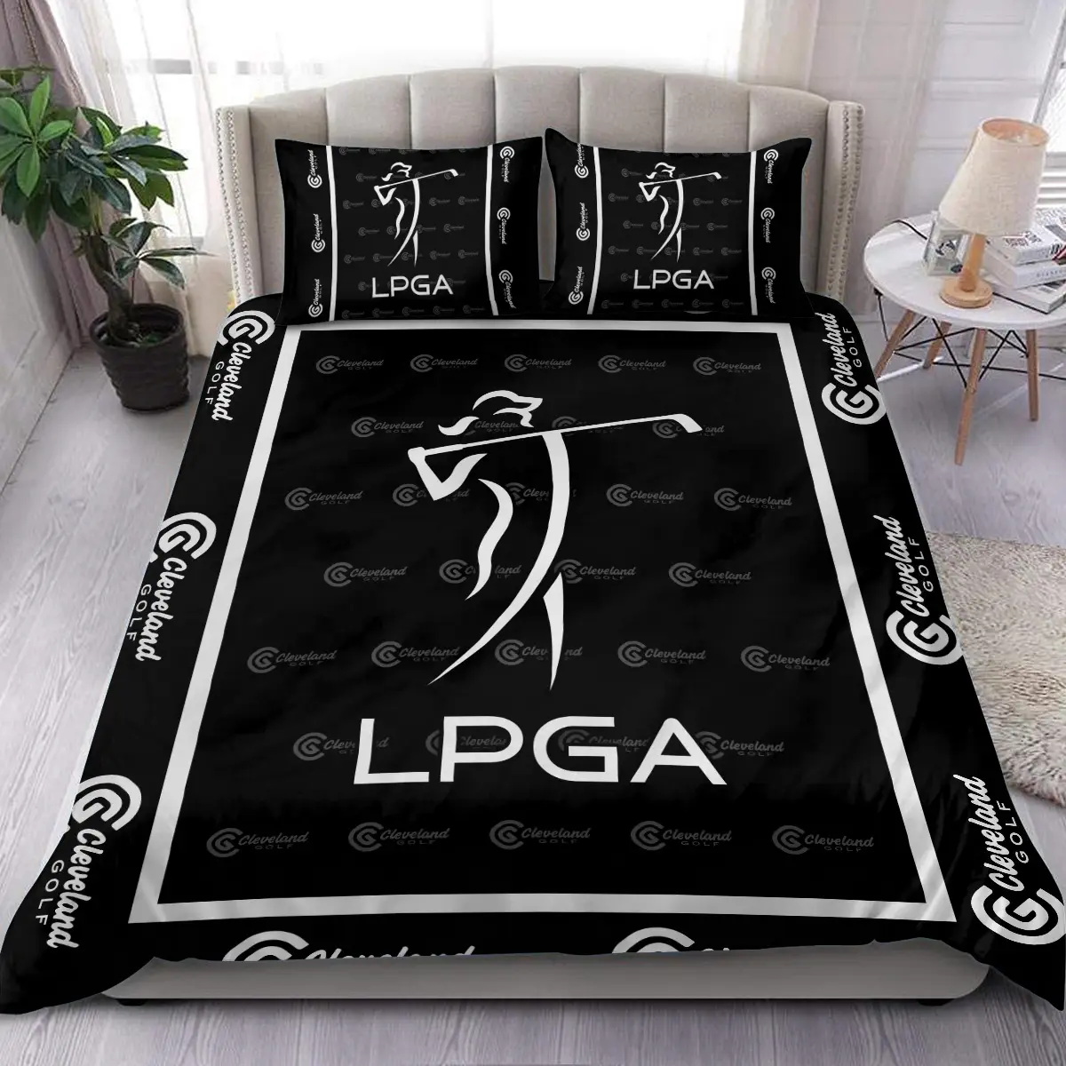 The American Express Golf Tournament Cleveland Golf Brand Exclusive Logo All Over Prints BLAEG221024A01CLBLK - Blanket