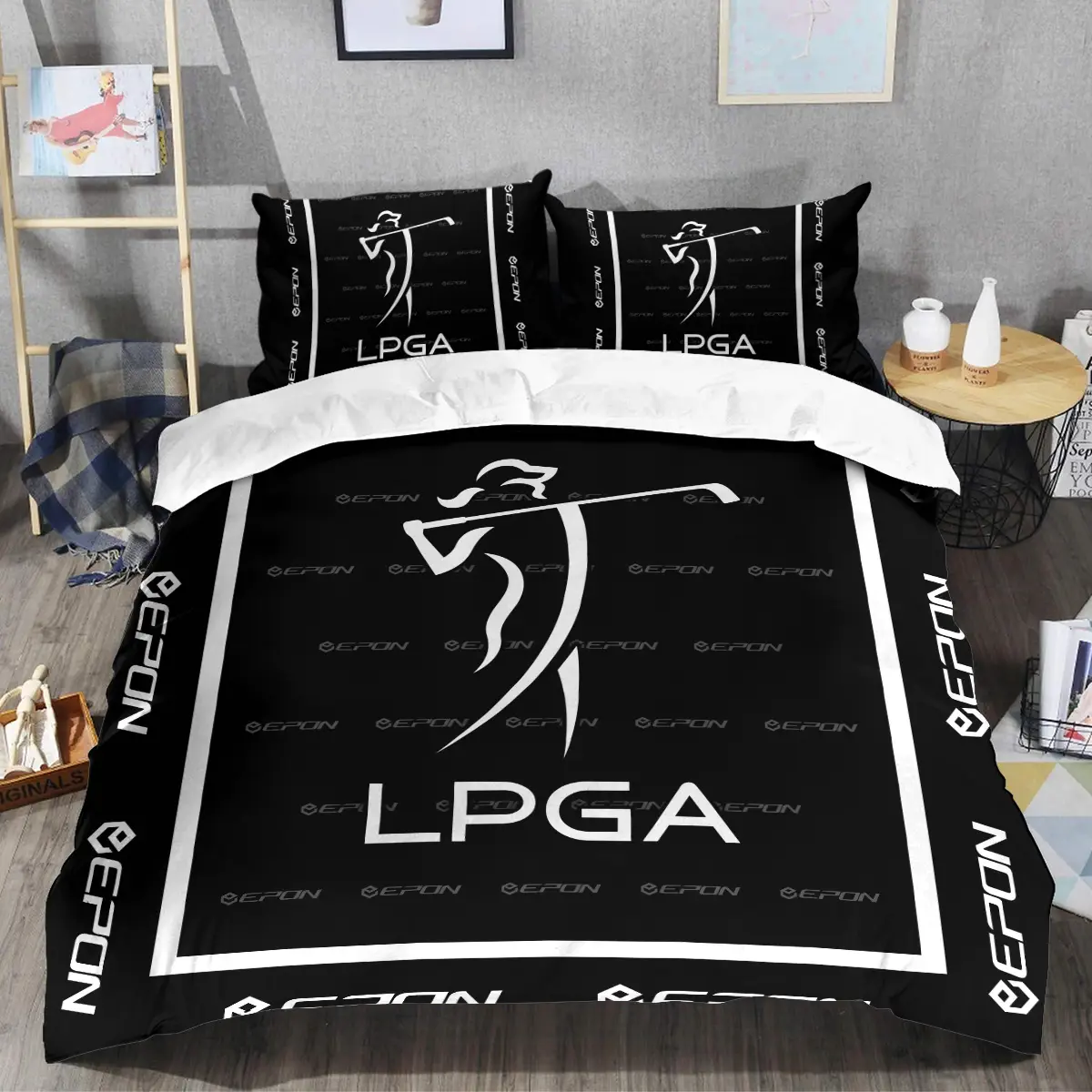 LPGA Tournament Epon Brand Exclusive Logo All Over Prints BLLPGA221024A01EPSJT - Bedding Set