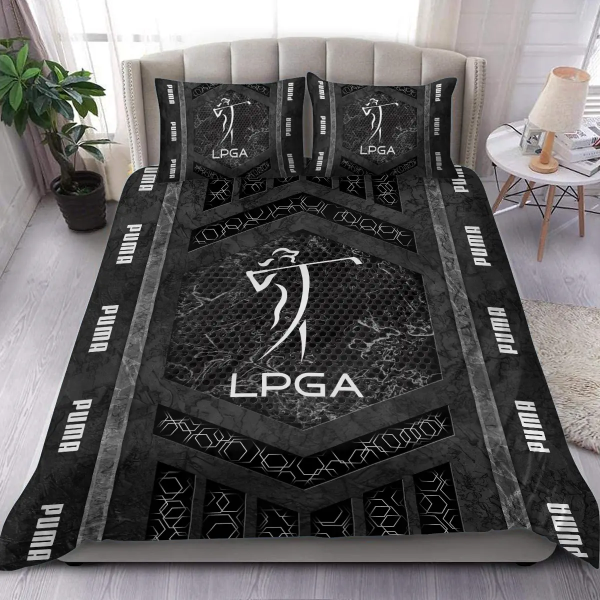 FedEx St. Jude Championship Tournament PUMA Golf Brand Exclusive Logo All Over Prints BLFED231024A01PUMBLK - Blanket