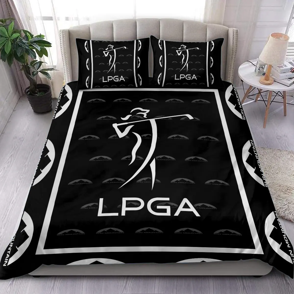 LPGA Tournament Sun Mountain Brand Exclusive Logo All Over Prints BLLPGA221024A01SMSJT - Bedding Set