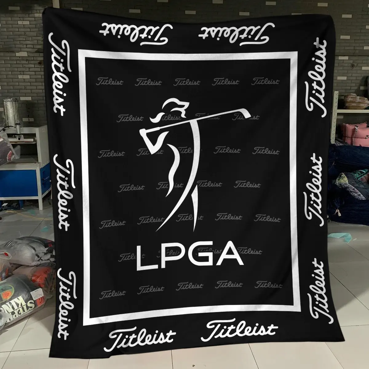 FedEx St. Jude Championship Tournament Titleist Brand Exclusive Logo All Over Prints BLFED221024A01TLBLK - Blanket