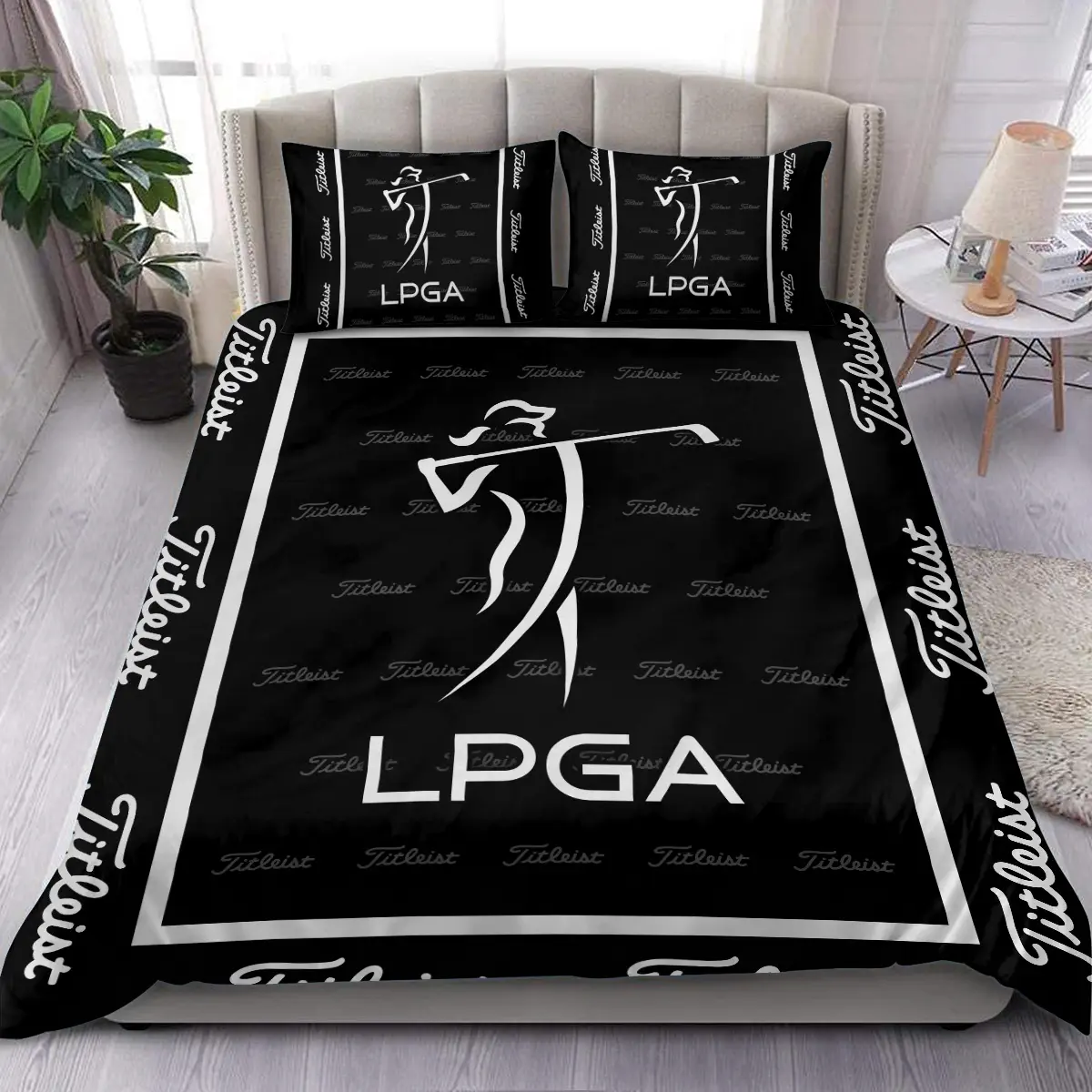 LPGA Tournament Titleist Brand Exclusive Logo All Over Prints BLLPGA221024A01TLSJT - Bedding Set