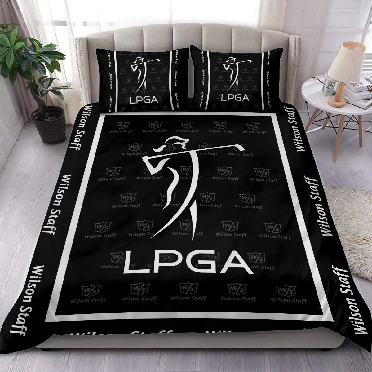 LPGA Tournament Wilson Staff Brand Exclusive Logo All Over Prints BLLPGA221024A01WSSJT - Bedding Set