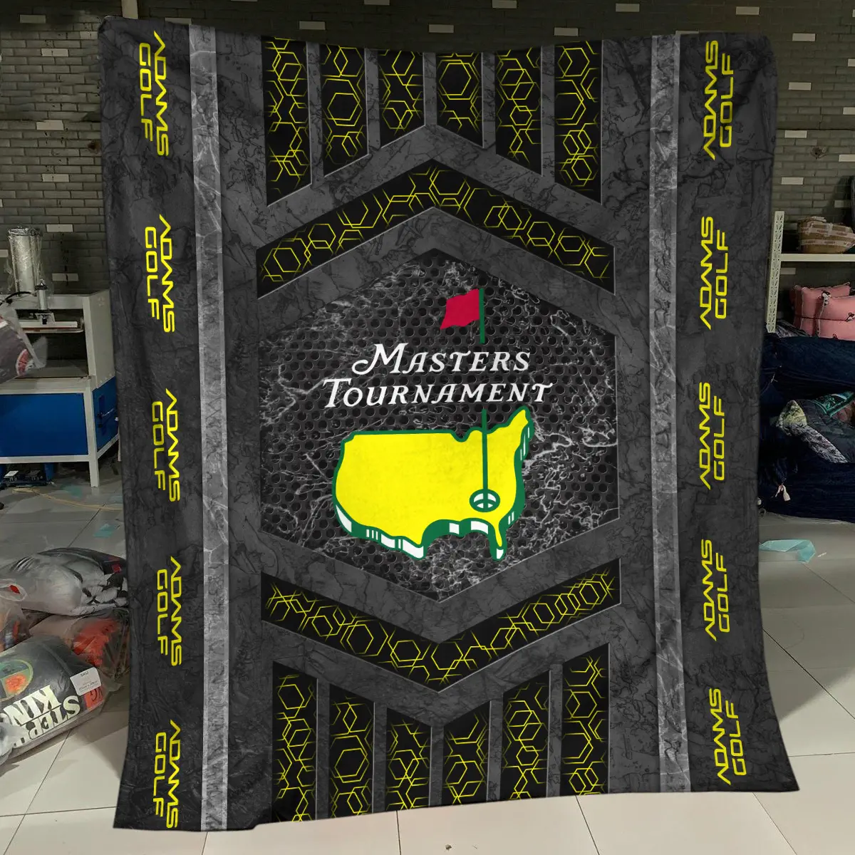 Masters Tournament Tournament Adams Golf Brand Exclusive Logo All Over Prints BLMT231024A01AGBLK - Blanket