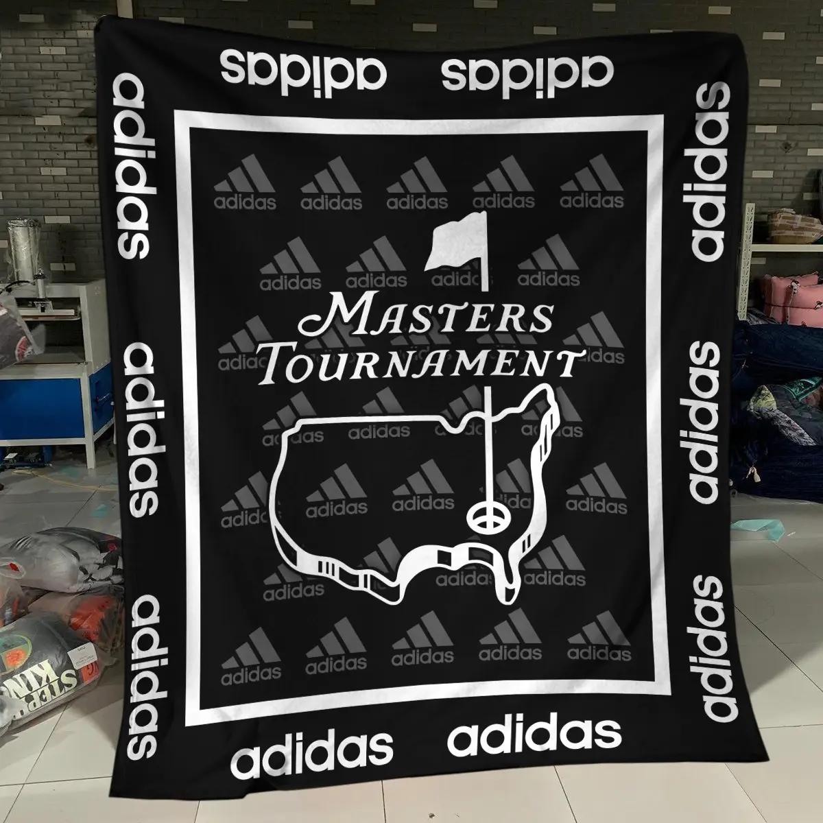 The Open Championship Tournament Adidas Brand Exclusive Logo All Over Prints BLTOC221024A01ADSJT - Bedding Set