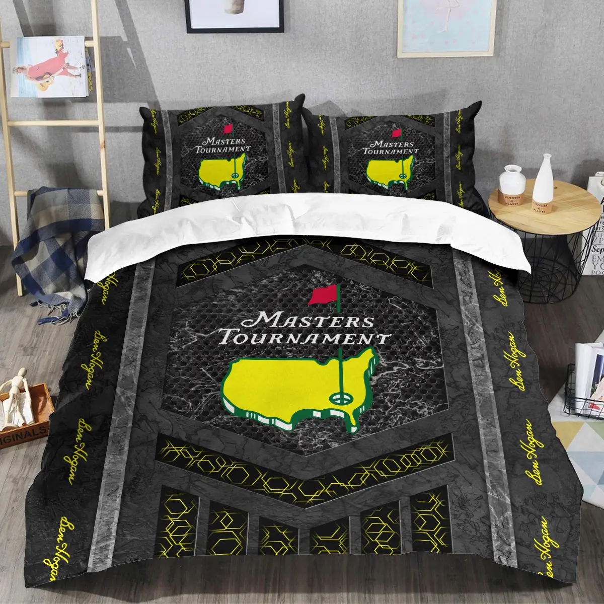 Masters Tournament Tournament Ben Hogan Brand Exclusive Logo All Over Prints BLMT231024A01BHSJT - Bedding Set