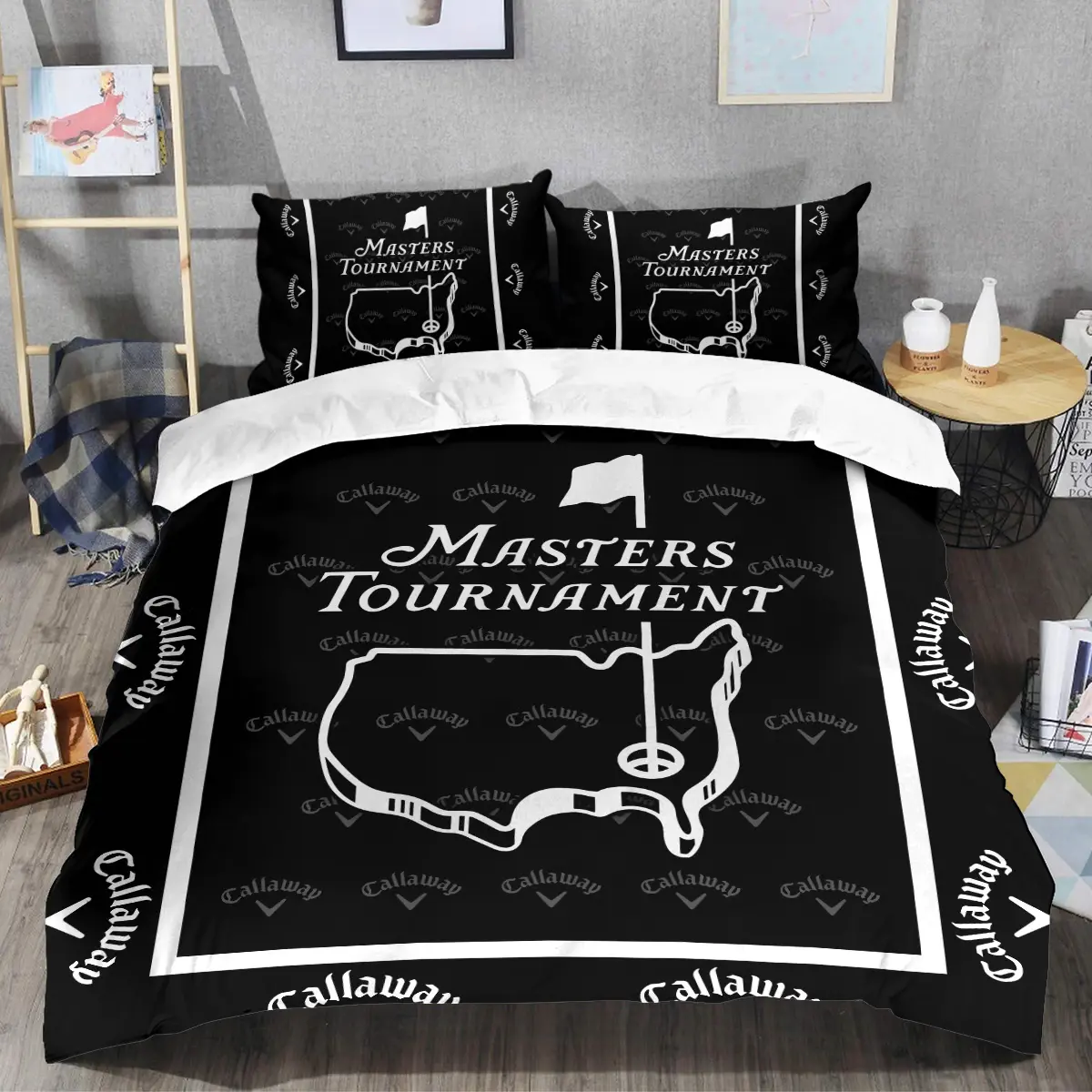 Masters Tournament Tournament Callaway Brand Exclusive Logo All Over Prints BLMT221024A01CLWSJT - Bedding Set