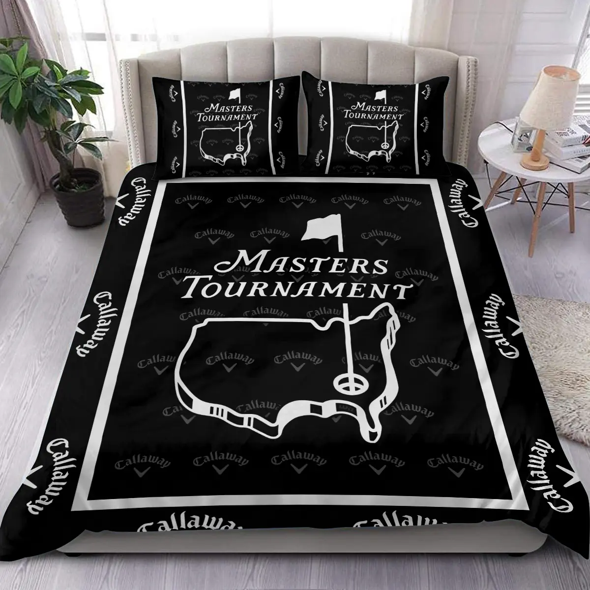 Masters Tournament Tournament Callaway Brand Exclusive Logo All Over Prints BLMT221024A01CLWSJT - Bedding Set