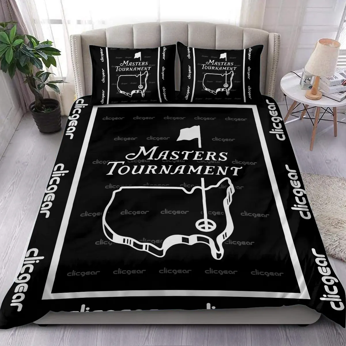 Masters Tournament Tournament Clicgear Brand Exclusive Logo All Over Prints BLMT221024A01CLIBLK - Blanket