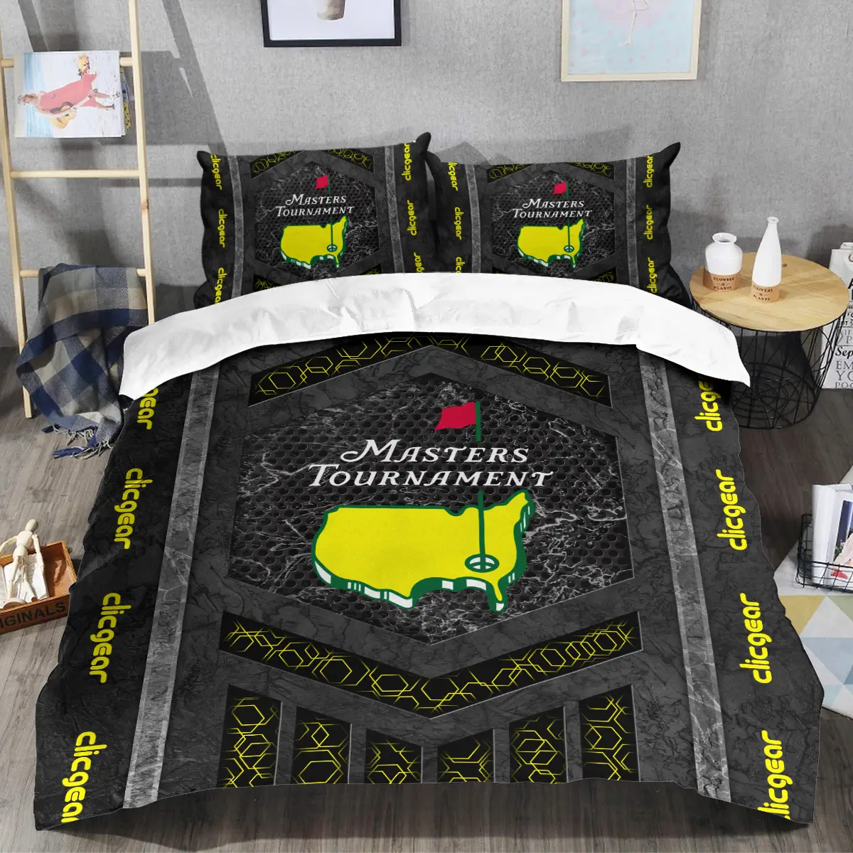 Masters Tournament Tournament Clicgear Brand Exclusive Logo All Over Prints BLMT231024A01CLISJT - Bedding Set