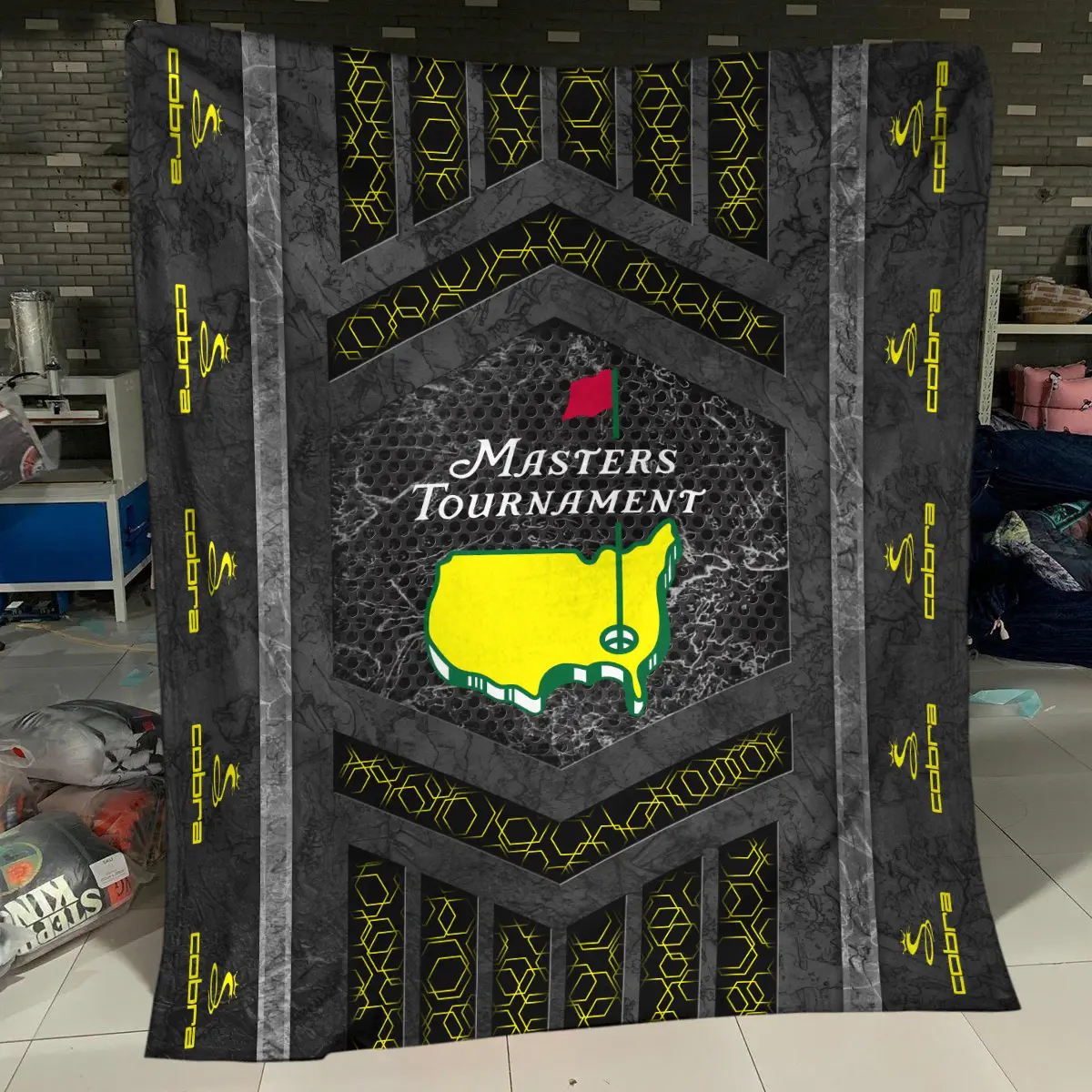 Masters Tournament Tournament Cobra Golf Brand Exclusive Logo All Over Prints BLMT231024A01CBBLK - Blanket