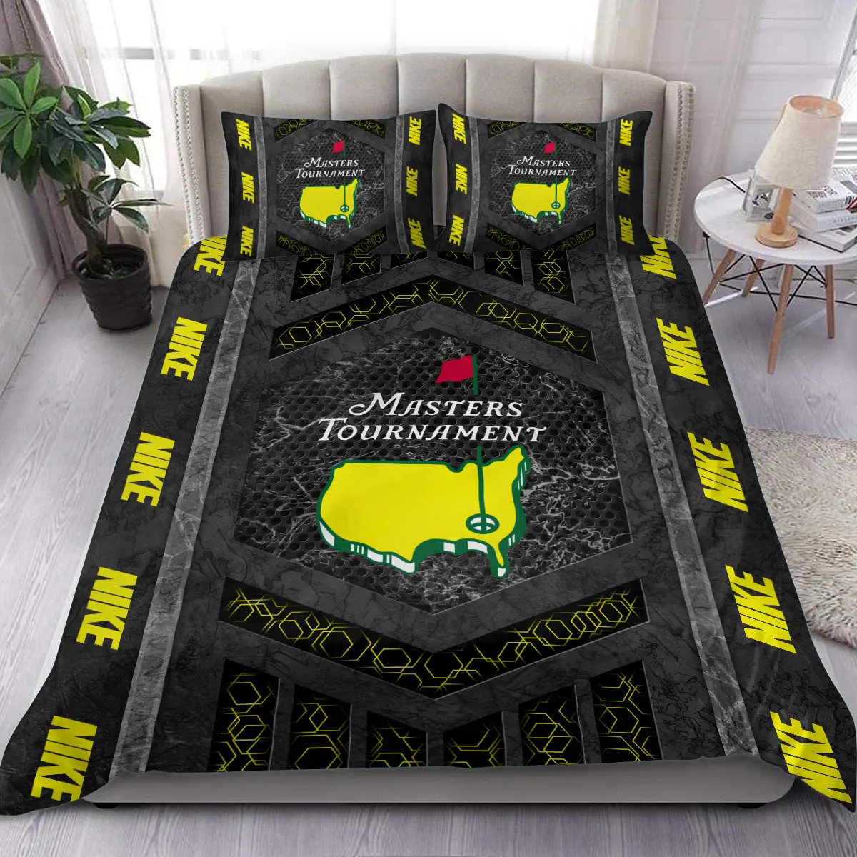 Masters Tournament Tournament Nike Brand Exclusive Logo All Over Prints BLMT231024A01NKBLK - Blanket