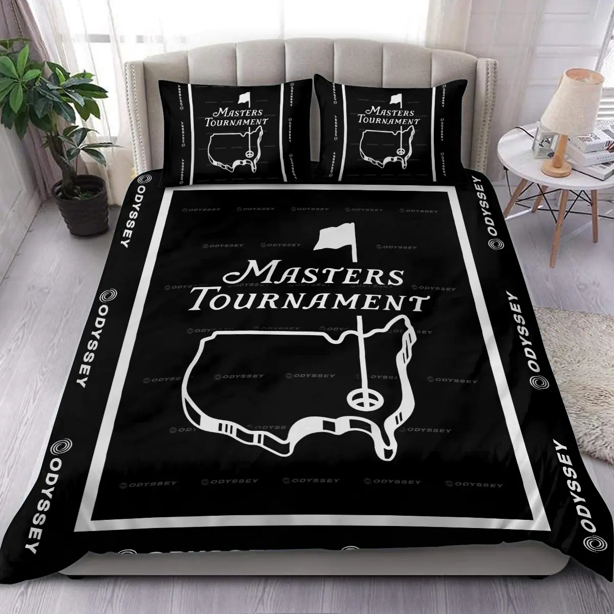 The Open Championship Tournament Odyssey Brand Exclusive Logo All Over Prints BLTOC221024A01ODBLK - Blanket