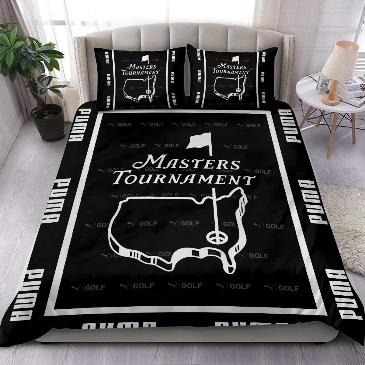 The Open Championship Tournament PUMA Golf Brand Exclusive Logo All Over Prints BLTOC221024A01PUMBLK - Blanket