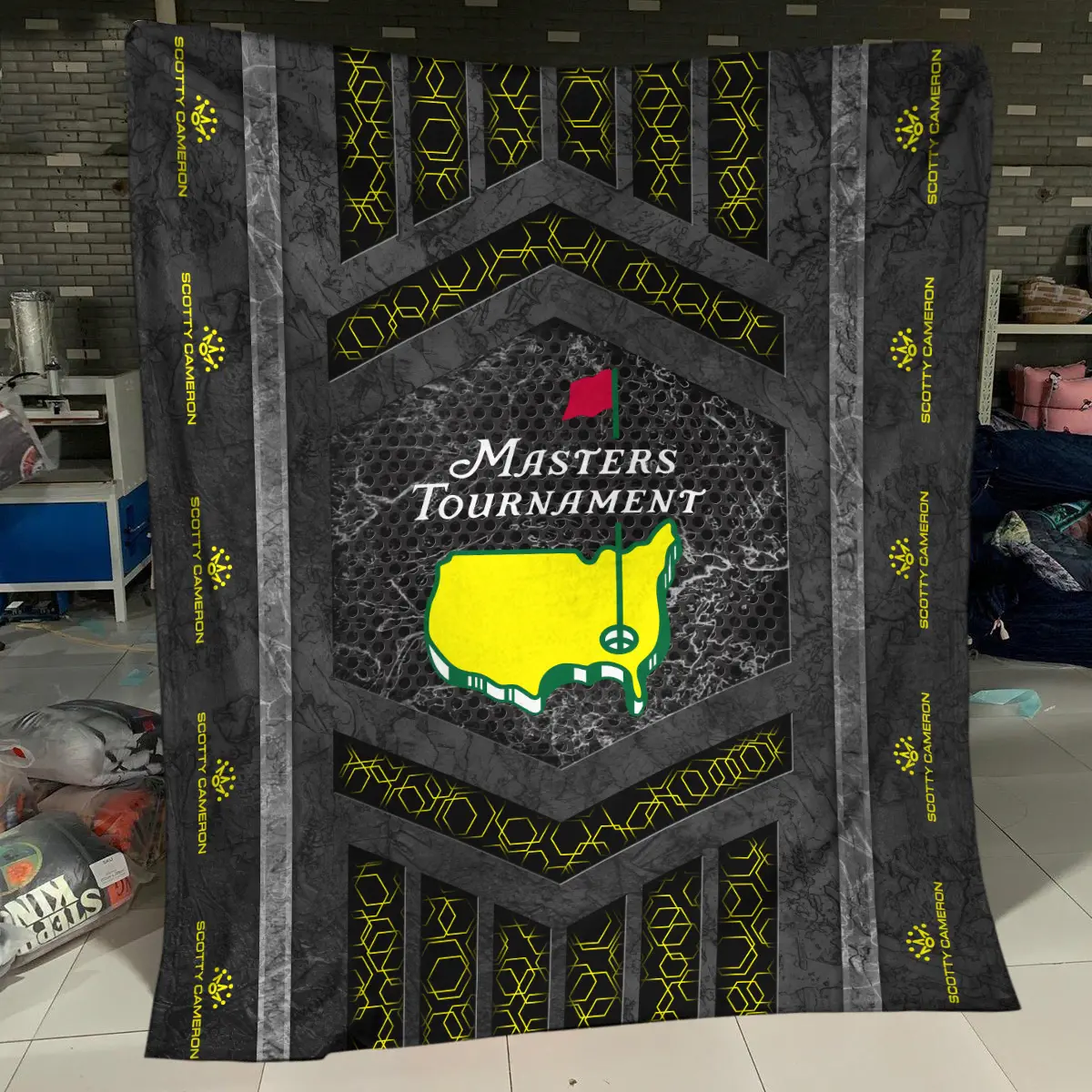 Masters Tournament Tournament Scotty Cameron Brand Exclusive Logo All Over Prints BLMT231024A01SCBLK - Blanket