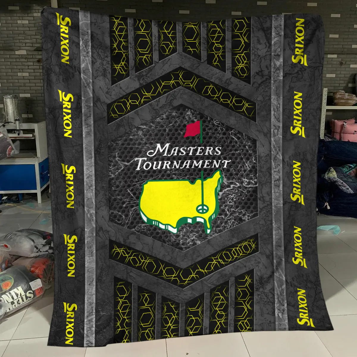 John Deere Classic Tournament Ping Brand Exclusive Logo All Over Prints BLJDC231024A01PIBLK - Blanket