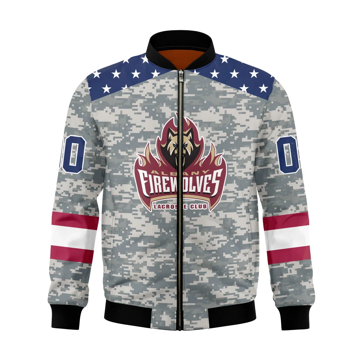 Special Release Bomber Jacket  Albany FireWolves National Lacrosse League All Over Prints HONLL090824A01ALBBB