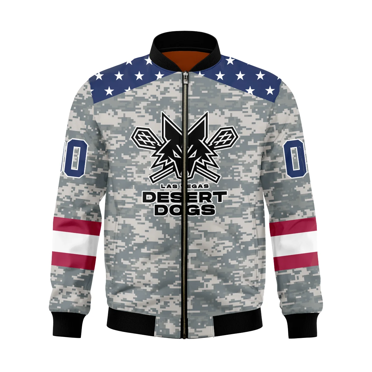 Special Release Bomber Jacket  Las Vegas Desert Dogs National Lacrosse League All Over Prints HONLL090824A01LVDBB