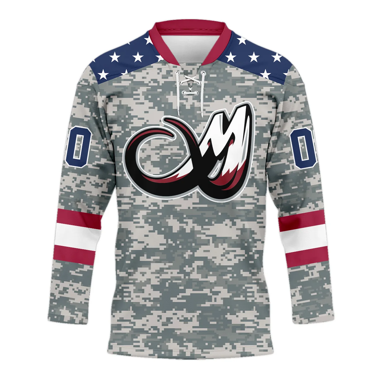 Special Release Colorado Mammoth Lace Neck Jersey All Over Print HONLL090824A01COLLNJ