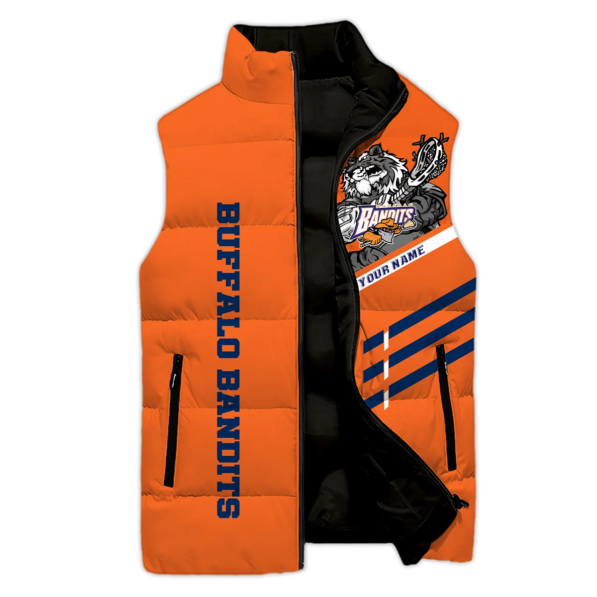 Special Release Sleeveless Puffer Jacket Buffalo Bandits National Lacrosse League All Over Prints HONLL080824A01BUF