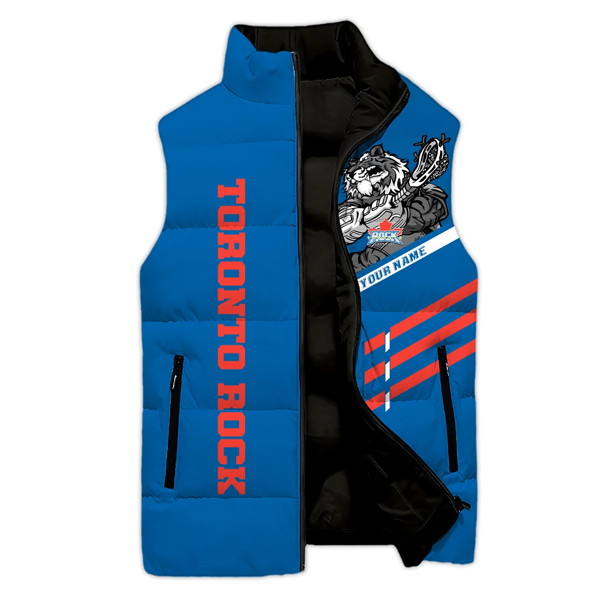 Special Release Sleeveless Puffer Jacket Toronto Rock National Lacrosse League All Over Prints HONLL080824A01TOR