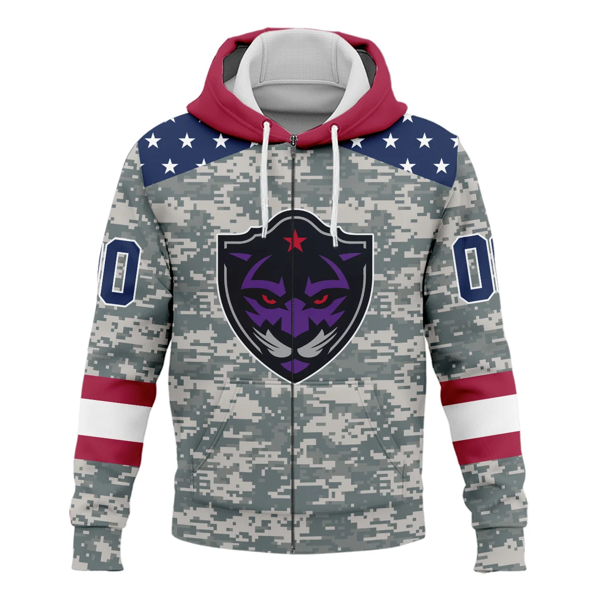 Special Release Zipper Hoodie Panther City Lacrosse National Lacrosse League All Over Prints HONLL090824A01PCLZHD