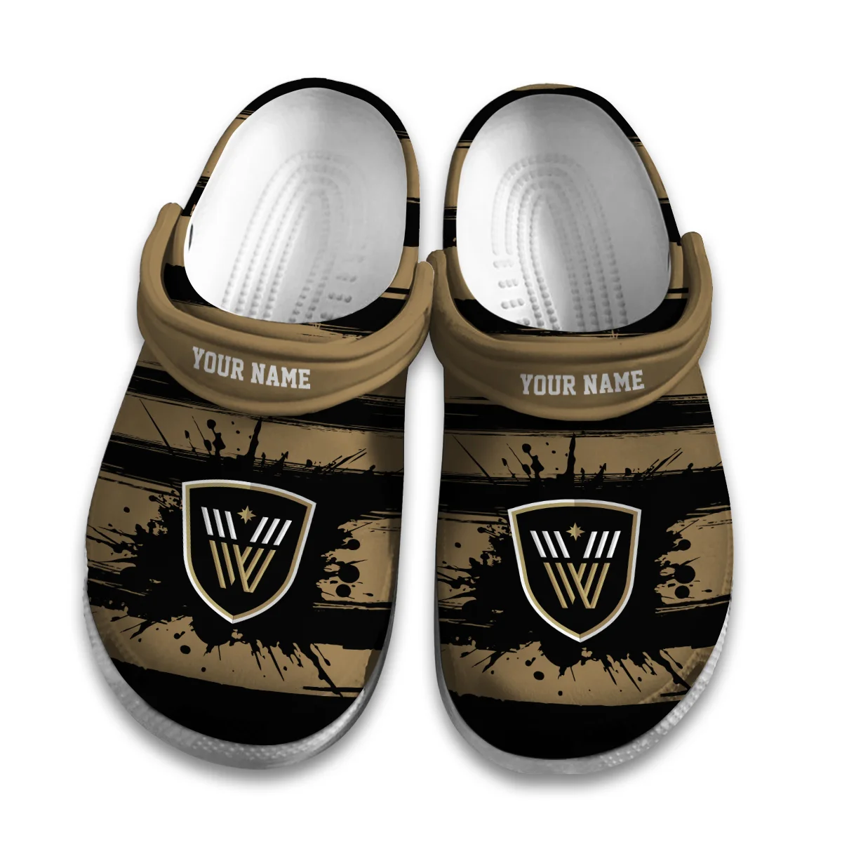 Personalized Brush Pattern Vancouver Warriors Classic Crocs All Over Print HONLL300724C01VAN