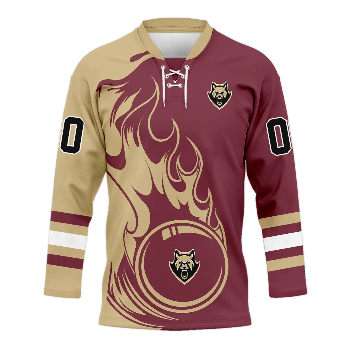 Personalized Gift Albany FireWolves Color Mix Fire National Lacrosse League Color Mix Fire National Lacrosse League Lace Neck Jersey All Over Print HONLL130824A01ALBLNJ