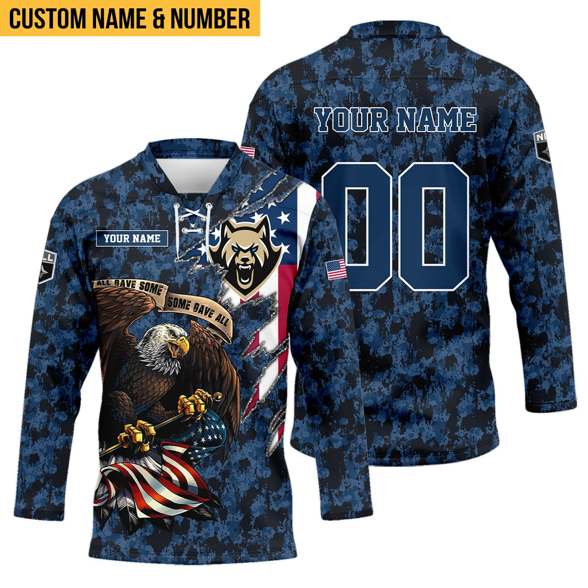 Personalized Gift Albany FireWolves Lace Neck Jersey All Over Print HONLL120824A01ALBLNJ