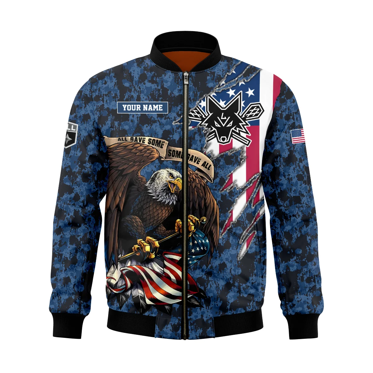 Personalized Gift Bomber Jacket  Las Vegas Desert Dogs National Lacrosse League All Over Prints HONLL120824A01LVDBB