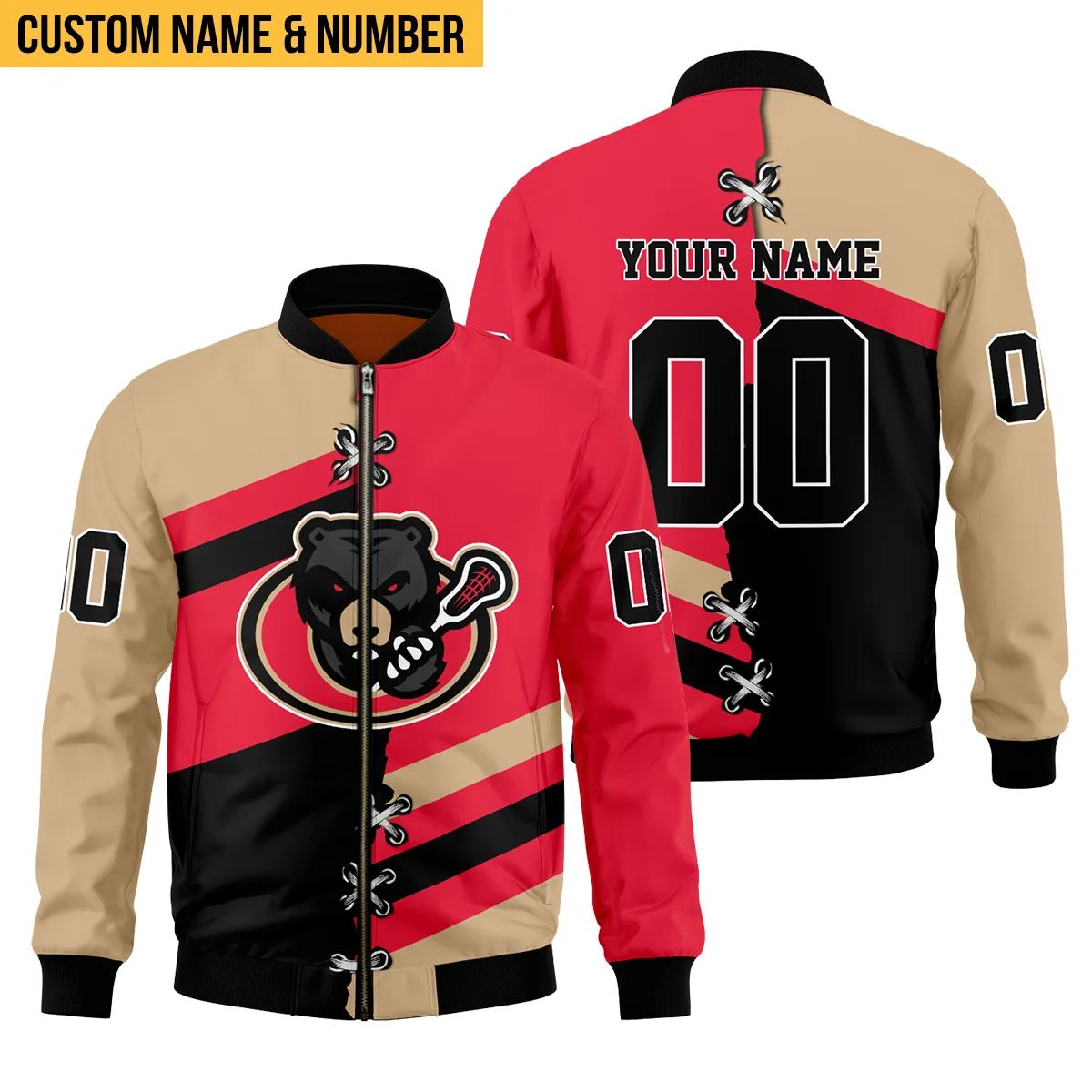 Personalized Gift Bomber Jacket  Las Vegas Desert Dogs National Lacrosse League All Over Prints HONLL130824A01LVDBB