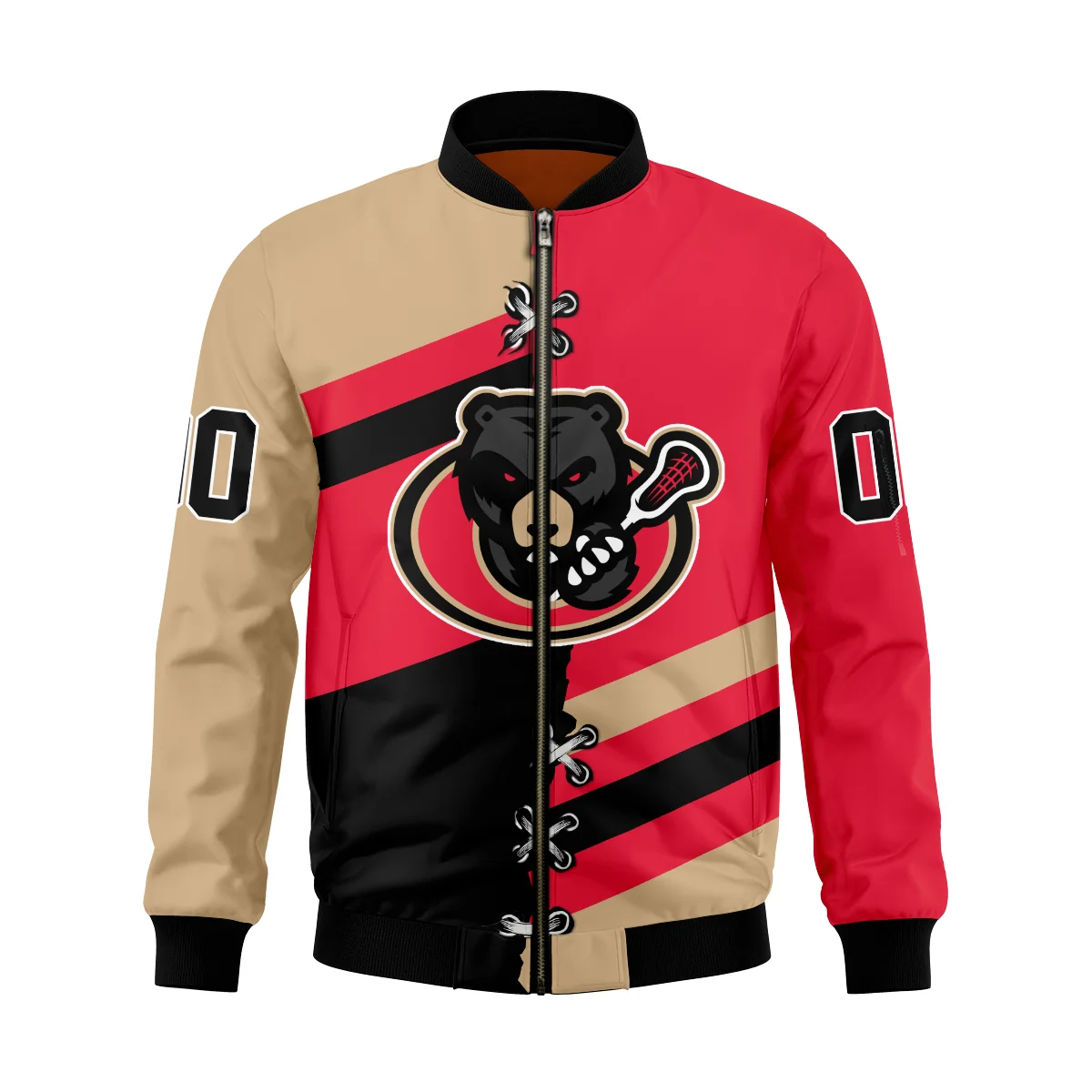 Personalized Gift Bomber Jacket  Ottawa Black Bears National Lacrosse League All Over Prints HONLL120824A02OBBBB