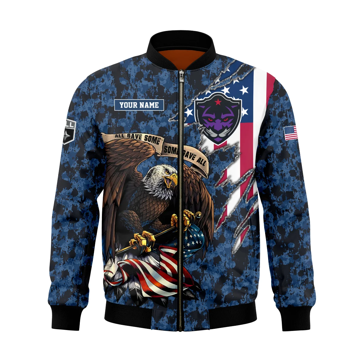 Personalized Gift Bomber Jacket  Panther City Lacrosse National Lacrosse League All Over Prints HONLL120824A01PCLBB