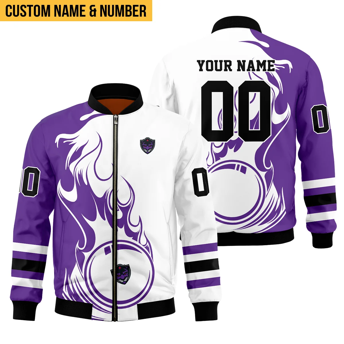 Personalized Gift Bomber Jacket  Panther City Lacrosse National Lacrosse League All Over Prints HONLL120824A01PCLBB