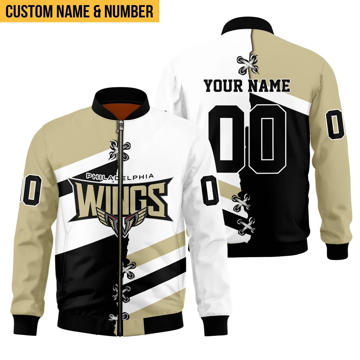 Personalized Gift Bomber Jacket  Panther City Lacrosse National Lacrosse League All Over Prints HONLL140824A01PCLBB