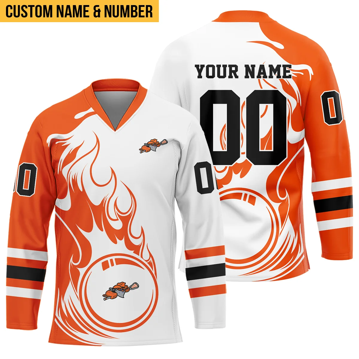 Personalized Gift Buffalo Bandits Light Background Color National Lacrosse League V-Neck Jersey All Over Print HONLL140824A01BUFVJ