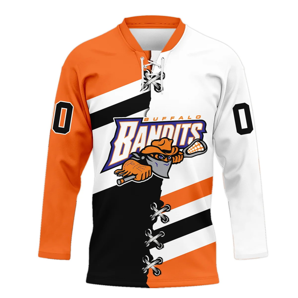 Personalized Gift Buffalo Bandits Lace Neck Jersey All Over Print HONLL120824A02BUFLNJ