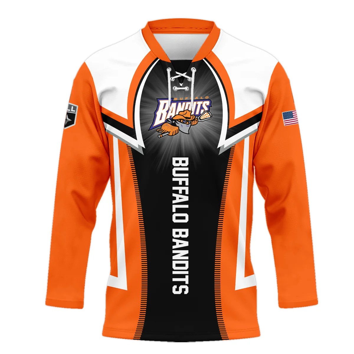 Personalized Gift Buffalo Bandits Light Background Color National Lacrosse League Light Background Color National Lacrosse League Lace Neck Jersey All Over Print HONLL140824A01BUFLNJ